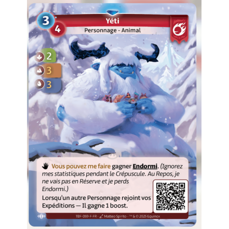 Yeti Raro Bravos Altered TCG
