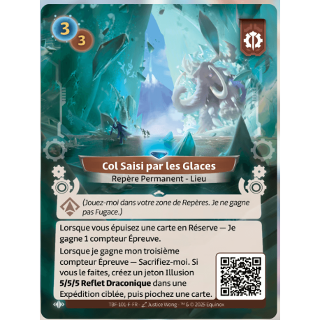 Col Saisi par les Glaces Rare Axiom Altered TCG