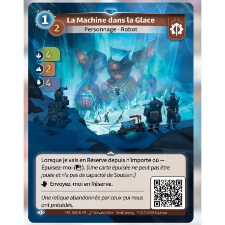 La máquina en el hielo Raro Axiom Altered TCG