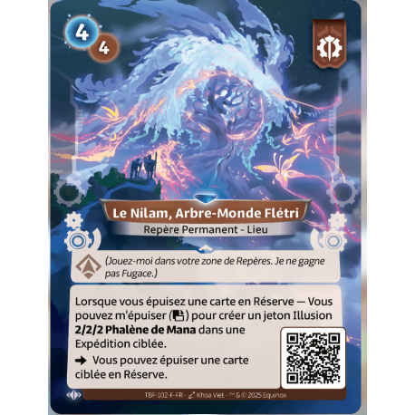 Le Nilam, Arbre-Monde Flétri Rare Axiom Altered TCG