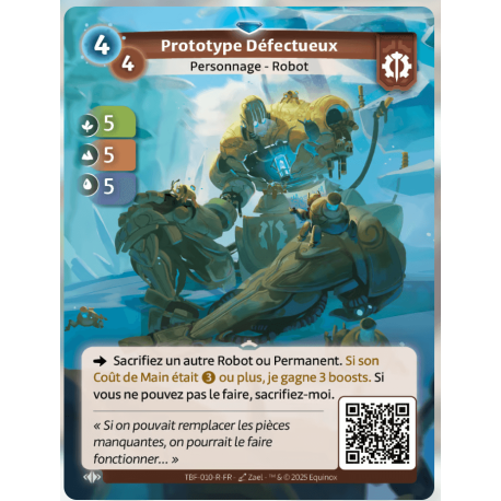 Prototype Défectueux Rare Axiom Altered TCG