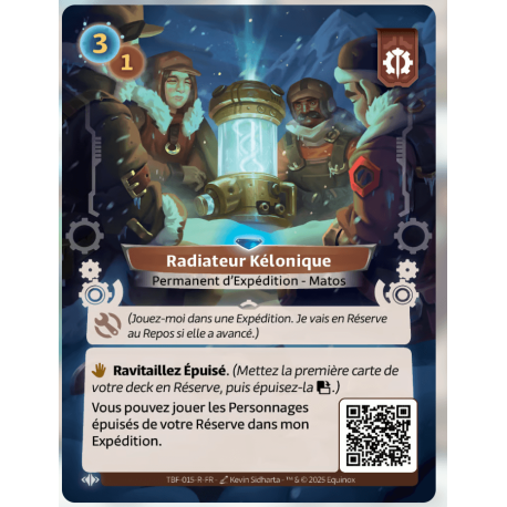 Raro radiador kelonic Axiom Altered TCG