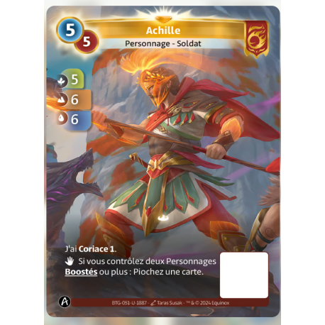 Achille (5-6-6) Carte Unique Bravos - Altered TCG - Edition KS