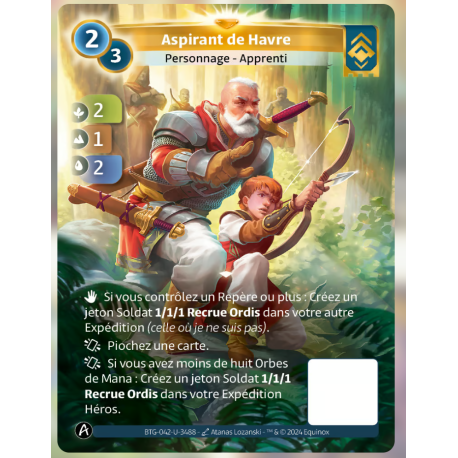 Aspirant du Havre (2-1-2) Carte Unique Ordis - Altered TCG - Edition KS