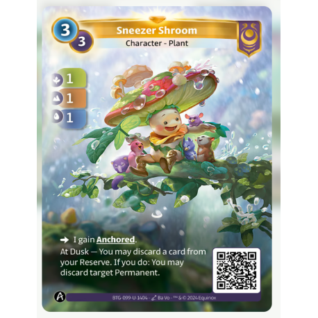 Sneezer Shroom (1-1-1) Unique Yzmir - Altered TCG