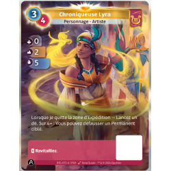 Chroniqueuse Lyra (0-2-5) Carte Unique Lyra - Altered TCG - Edition KS