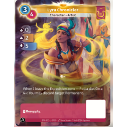 Chroniqueuse Lyra (0-2-5) Carte Unique Lyra - Altered TCG - Edition KS