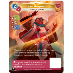 Com&eacute;dien Lyra (2-2-2) carte Unique Lyra - Altered TCG - Edition KS