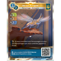 Héraut de Papier 1/2 (1-1-1) Carte Unique Ordis - Altered TCG - Edition KS