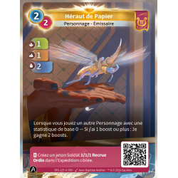 Héraut de Papier (1-1-2) Carte Unique Lyra - Altered TCG - Edition KS