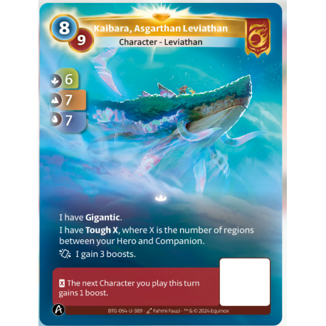 Kaibara (6-7-7) Card Unique Bravos - Altered TCG