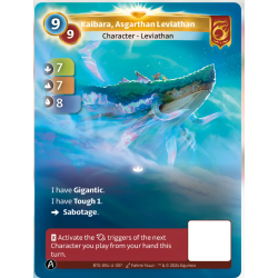 Kaibara, L&eacute;viathan Asgarthi (7-7-8) Carte Unique Bravos - Altered TCG - Edition KS
