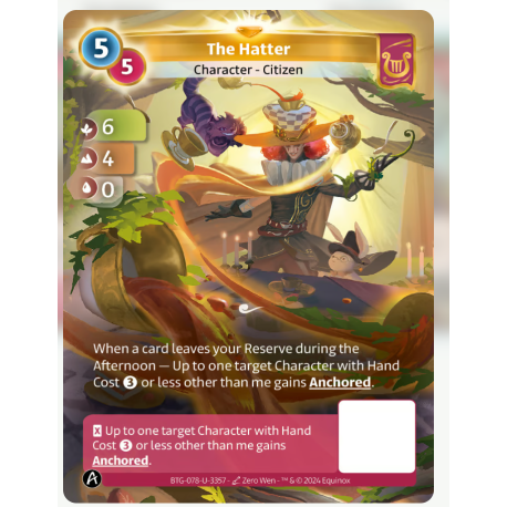 The Hatter (6-4-0) Unique Lyra Card - Altered TCG