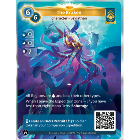 The Kraken (0-0-7) Unique Ordis - Altered TCG