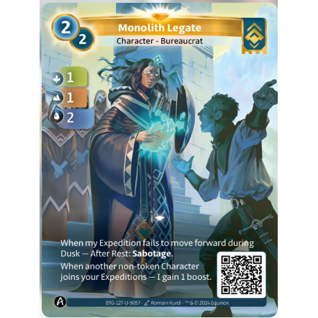 Monolith Legate (1-1-2)  Unique Ordis - Altered TCG