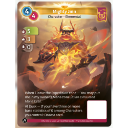 Puissant Djinn (5-3-0) Carte Unique Lyra - Altered TCG - Edition KS