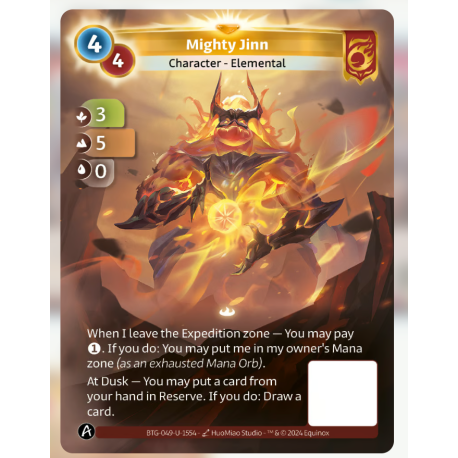 Mighty Jinn (3-5-0) Unique Bravos - Altered TCG