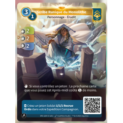 Scribe Runique du Monolithe (2-2-2) Carte Unique Ordis - Altered TCG - Edition KS
