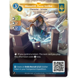 Scribe Runique du Monolithe (2-2-2) Carte Unique Ordis - Altered TCG - Edition KS