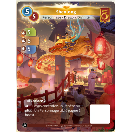 Shenlong (5-6-5) Carte Unique Bravos - Altered TCG - Edition KS