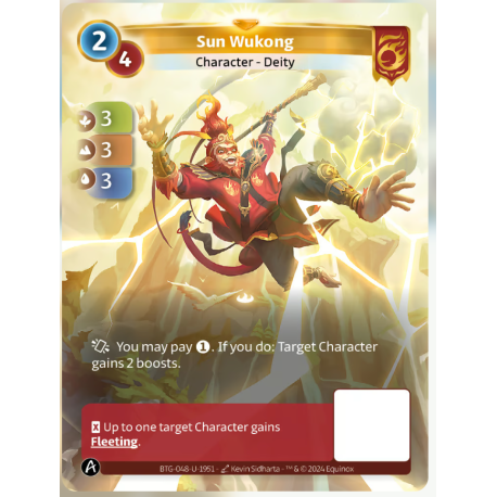 Sun Wukong 2/4 (3-3-3) Unique Bravos Card - Altered TCG