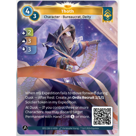 Thoth (2-3-3)  Unique Ordis - Altered TCG