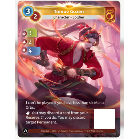 Tomoe Gozen 3/2 (3-2-4) Unique Bravos - Altered TCG