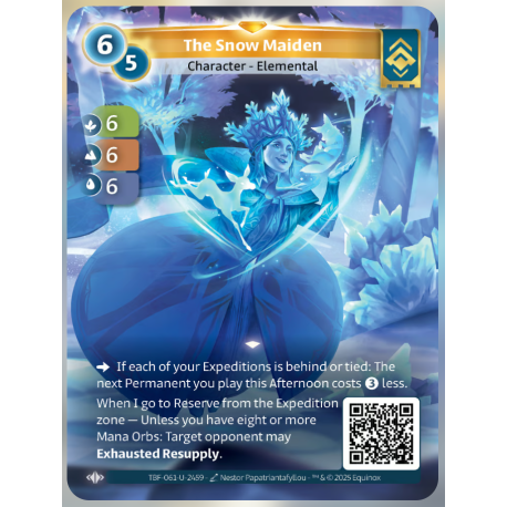 The Snow Maiden (6-6-6) Unique Ordis - Altered TCG