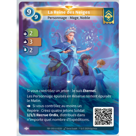 La Reine des Neiges (2-3-2) Carte Unique Ordis - Altered TCG - Epreuve du Froid