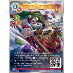 Le p&egrave;re Noel (3-4-0) Carte Unique Lyra - Altered TCG - Epreuve du Froid