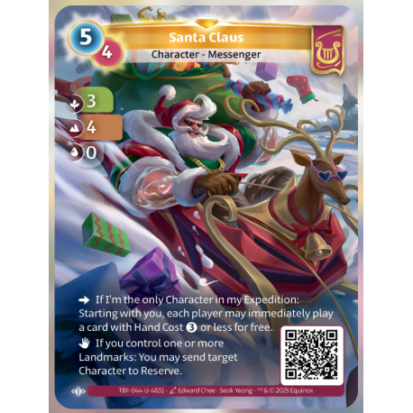 Santa Claus (3-4-0) Unique Lyra - Altered TCG - Trial by Frost