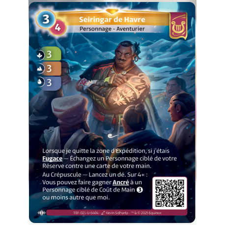 Seiringar de Havre (3-3-3) Carte Unique Lyra - Altered TCG - Epreuve du Froid