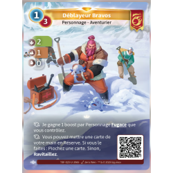Déblayeur Bravos (2-1-0) Carte Unique Bravos - Altered TCG - Epreuve du Froid
