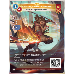 Gericht, Bretteur Honoré (0-3-2) Carte Unique Bravos - Altered TCG - Epreuve du Froid
