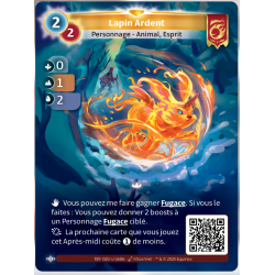 Lapin Ardent (0-1-2) Carte Unique Bravos - Altered TCG - Epreuve du Froid