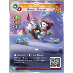 Le Bonhomme de Neige (4-4-1) Carte Unique Bravos - Altered TCG - Epreuve du Froid