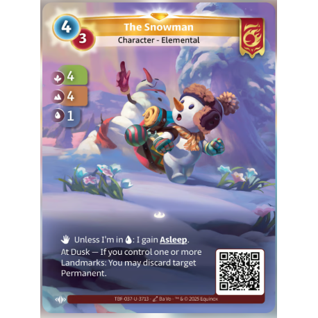 The Snowman (4-4-1) Unique Bravos - Altered TCG