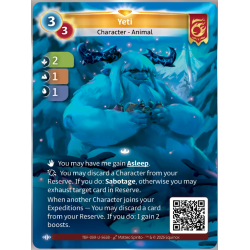 Y&eacute;ti (2-1-1) Carte Unique Bravos - Altered TCG - Epreuve du Froid