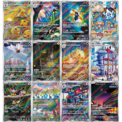 Set 12 Cartes AR SV4M Futur Flash / Faille Paradoxe Japonais NM