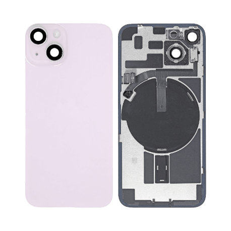 Sustitución de la luneta trasera del iPhone 14, completa con lente y placa