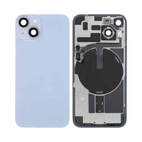 Cubierta trasera del iPhone 15 Pro con logotipo y flash original