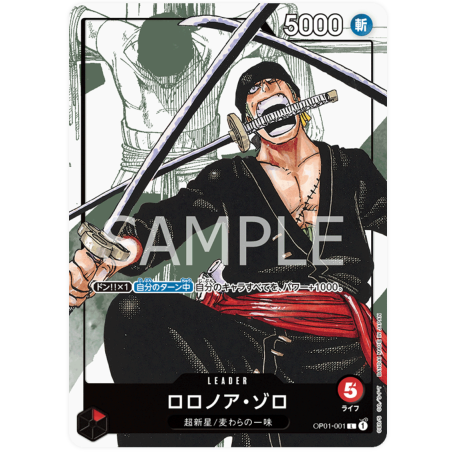 Roronoa Zoro OP01-001 Promo 25TH JAPANESE -- One Piece Card Game