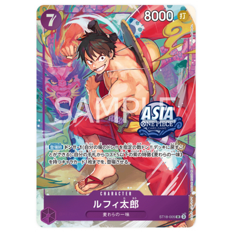 Luffytaro (ST18-005) Sello Asia Promo JAPONES -- One Piece Card Game