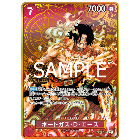 Portgas.D.Ace (OP02-013) 2º Aniversario JAPONÉS -- One Piece Card Game