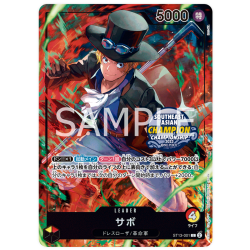 Sabo (ST13-001) Sello Campeonato de Asia JAPONÉS -- One Piece Card Game