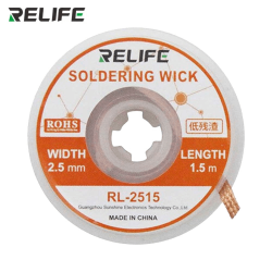 Trenza para desoldar Relife RL-2515 (2.5mm x 1.5m) – Envío urgente a Europa