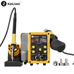 Station de Soudage 2 en 1 Fer + Air Chaud KaiLiwei 8586D 750W – - Outils