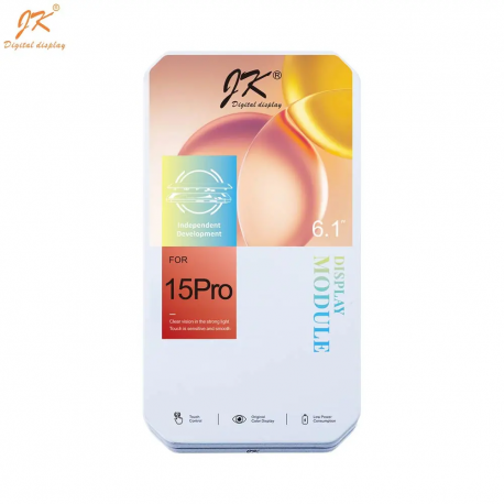 Ecran Tactile Incell FHD LTPS Apple iPhone 15 Pro (JK IC Removable) Noir