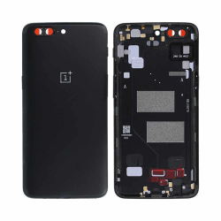 OnePlus 5 Black Rear Glass - Premium