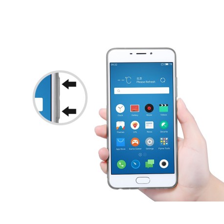Funda protectora Nature TPU Soft Gel para smartphone Meizu - Funda de silicona